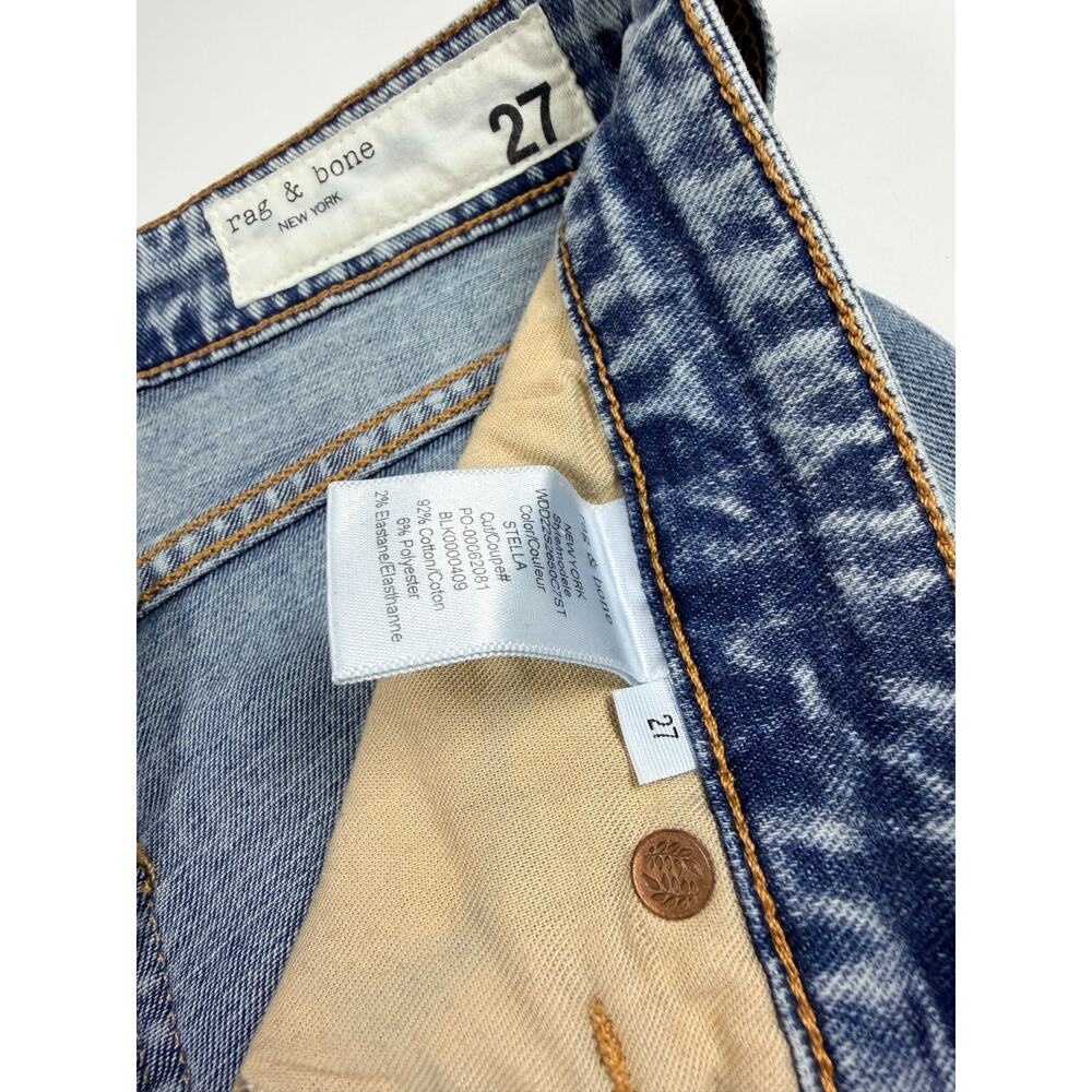 Rag & Bone Womenโs Cate Mid-Rise Skinny Jeans โ Size 27 โ Straigt Leg - Picture 6 of 14